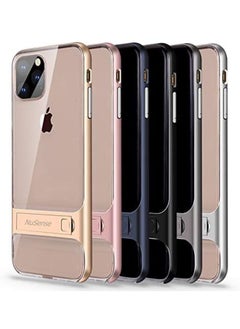 NuSense Kickstand Shockproof Case For Iphone 11 Pro Max  (6.5 Inch),Flexible Soft Tpu And Pc Frame Cover With Foldable Stand  (Silver)  - Image 2
