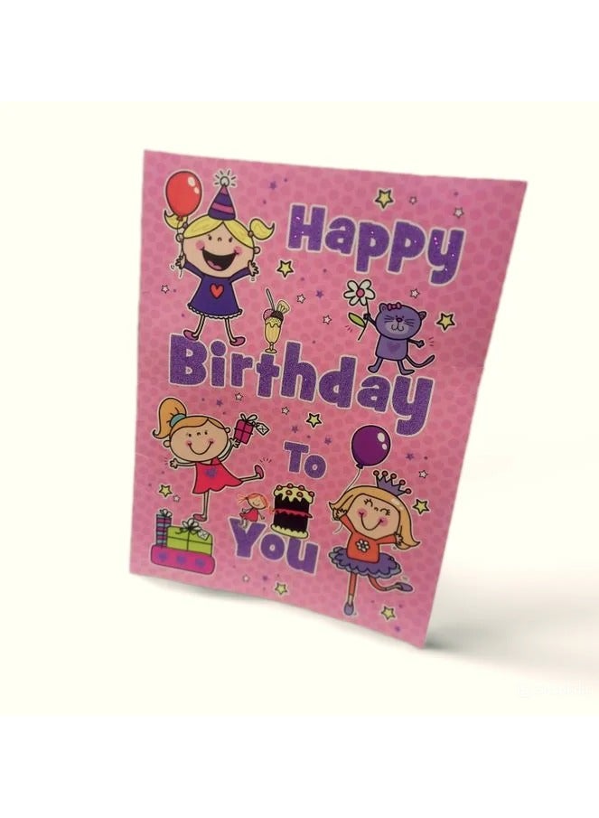 Generic A very special birthday greeting card with a special design for children full of fun, wishing you a great day with a specially designed envelope, 23*32 cm  - Image 1