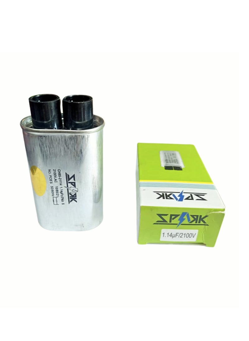 Microwave Oven Capacitor, 2100VAC, 1.14uF, High Voltage Replacement Component  - Image 4