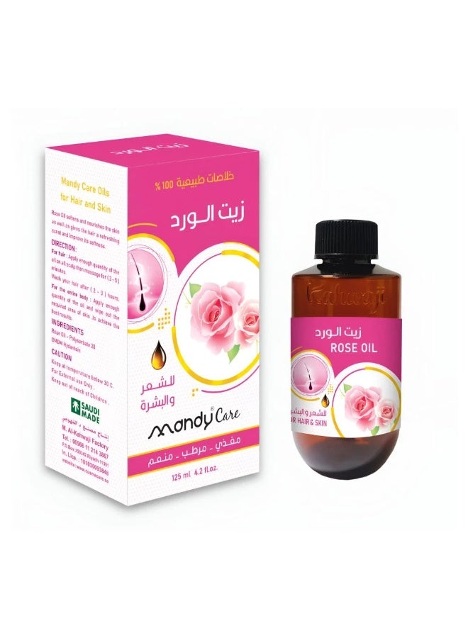 Mandy Care Rose Oil for Hair and Skin, 125ml - Image 1
