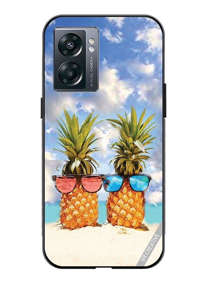 VR CREATIVE Protective Case Cover For OnePlus Nord N300 Pineapple Design Multicolour - Image 1