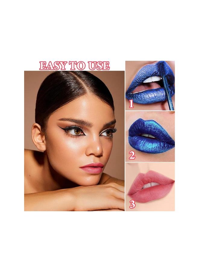 Generic - Peel Off Lip Stain Lip Tint,Tattoo Magic Color Lip Gloss,Waterproof Long Lasting Non Stick Cup Tear Off Liquid Lipstick Non Smudging Matte Pigmented Lip Gloss for Women Girls（01） - Image 1