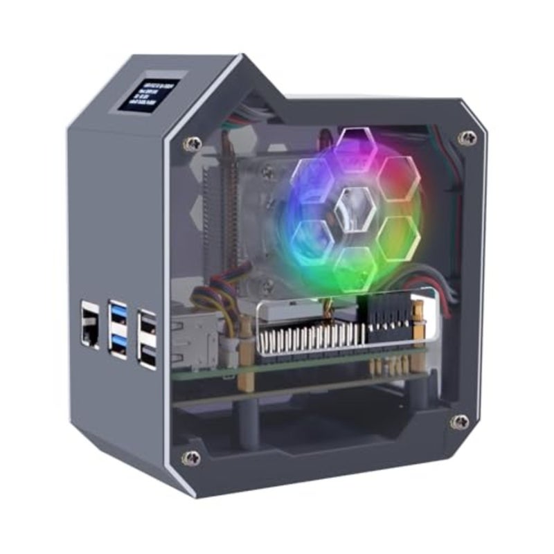 N07 MiniTower NVMe NAS Kit for Raspberry Pi 5 - Image 1
