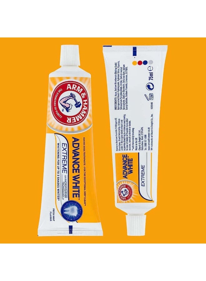 Arm & Hammer معجون أسنان أدفانس وايت إكستريم وايتنينغ بنكهة النعناع الطازج 75 مل - Image 4