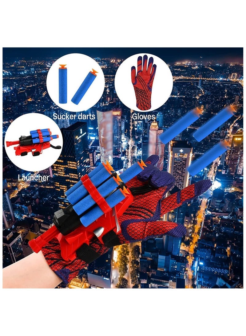 Spider-Man Launcher Gloves for Spiderman, Spider-Man Launcher Gloves Educational Toys with 20, Spider Gloves Man Web Shooter Toy, Spider Launcher Wrist Toys - Image 2