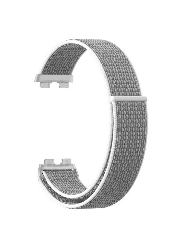 إيليلي 4 قطع مناسبة لحزام Huawei Band8/9/10 حزام فيلكرو نايلون (وردي، أسود، أزرق داكن، لون صدفي) - Image 2