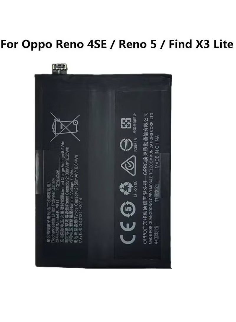 MUNTAQI High-Quality Original Replacement Battery for Oppo 4SE, Reno 5, and Find X3 Lite – Black, Premium Lithium-Ion Cell, Long-Lasting Battery Life, Fast Charging Support, Safe and Easy Installation, OEM-Compatible Internal Battery for Oppo Smartphones - Image 2