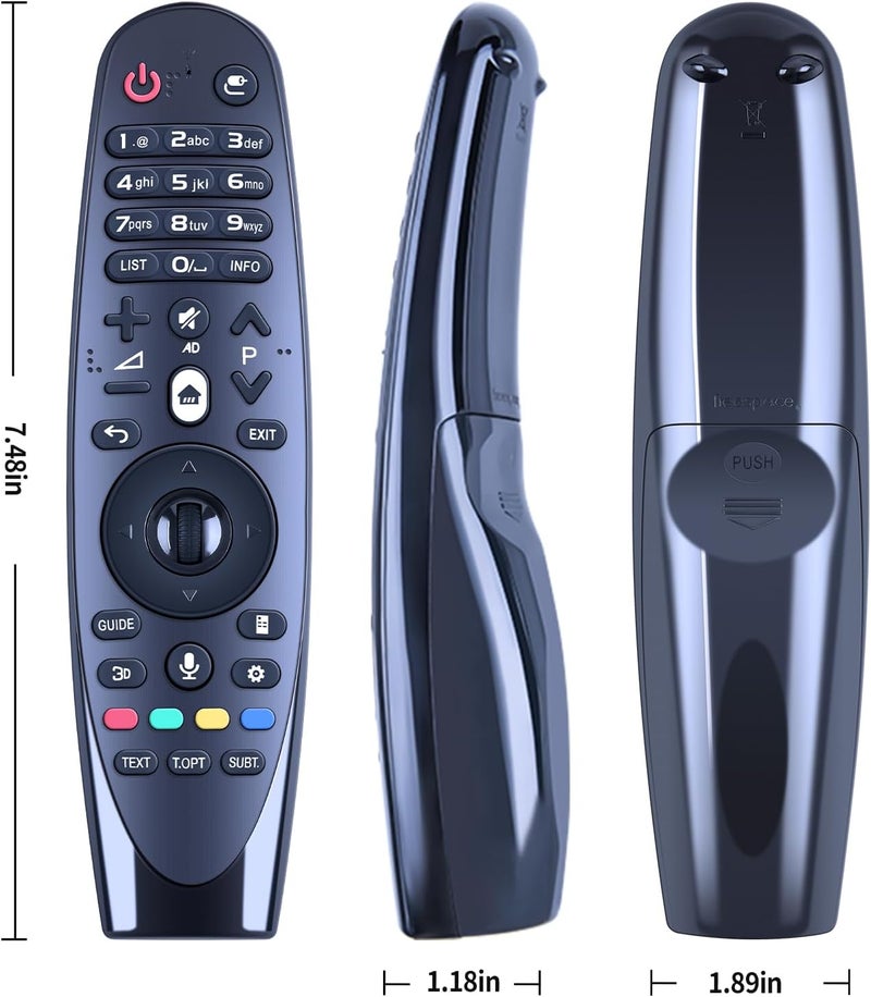 جهاز تحكم عن بعد عالمي بالأشعة تحت الحمراء AN-MR600 لأجهزة تلفزيون LG موديلات 55EG910T TB 65EF950T TA 55EG910Y TB 55EG920T TA بديل لجهاز التحكم عن بعد ANMR600 (بدون صوت وبدون تمرير) - Image 5