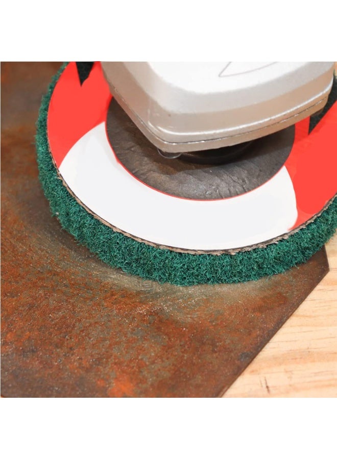 10Pcs Nylon Fiber Flap Disc Polishing Wheel for Angle Grinder Pre-Polishing Scouring Brushing Removing Rust Paint Oxides of Metal and Wood Surface (Size : A) - Image 3