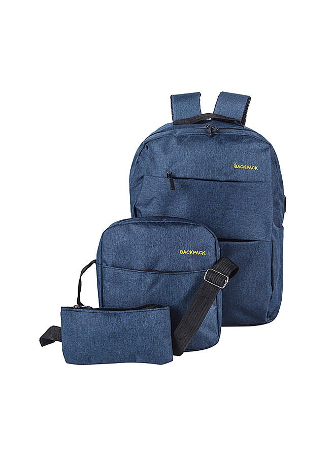 NIBEMINENT 3 Piece Multifunctional Bags Set Blue  - Image 1