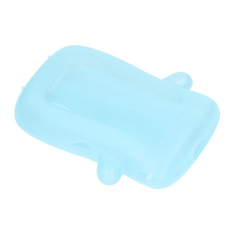 Baby Squeeze Proof Food Pouch: Blue L Size - Mess Free Reusable Food Grade Holder for Toddlers On the Go, Puree and Yogurt Feeding - Image 1