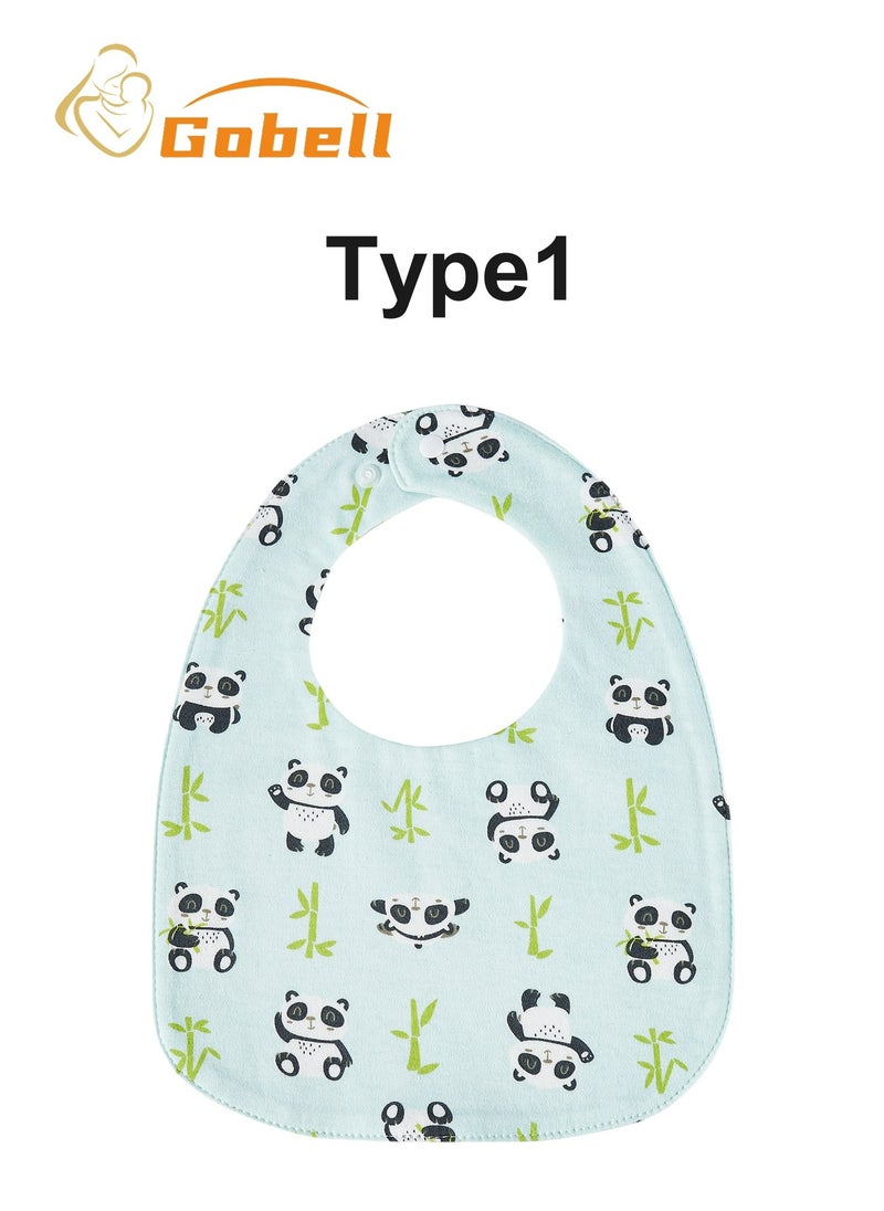 Gobell 3pcs Baby Bibs Skin-friendly Drool Bibs for 0-3 Years Old Toddler  - Image 2