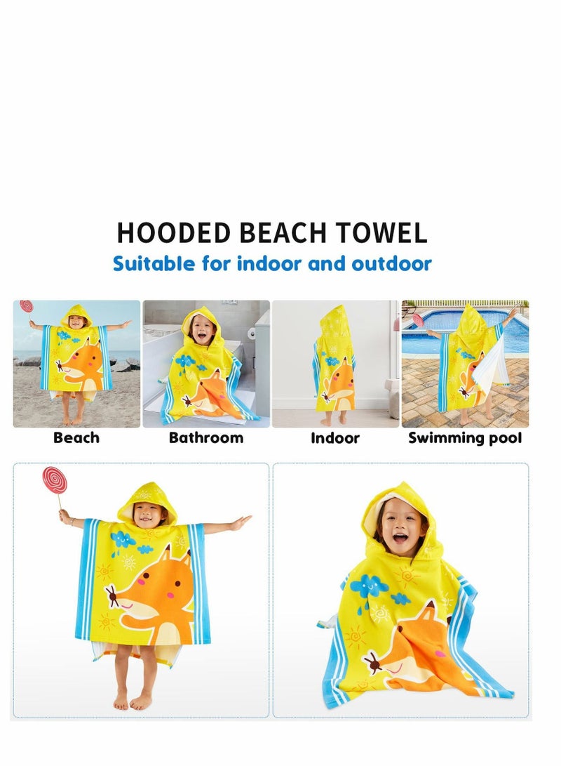 Y&D Hooded Baby Towel, Beach Towels, Thicker Bath Washcloths - Ultra Absorbent and Softest Pool for Babie, Toddler Unisex Kids Poncho - Image 2