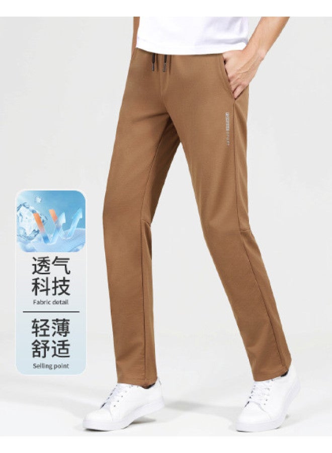 Fomoce summer New Work Pants Outdoor Straight-leg Loose Breathable Men's Casual Trousers - Image 1