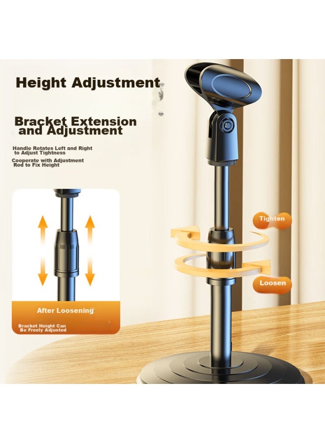 The Good Shepherd Good Shepherd Microphone Stand, Wireless Condenser Microphone Stand Microphone Stand, Recording Stand With Microphone Clip, Desktop Microphone Stand, Microphone Stand With Shock Absorption, Folding Stand, Spring Clip - Image 4