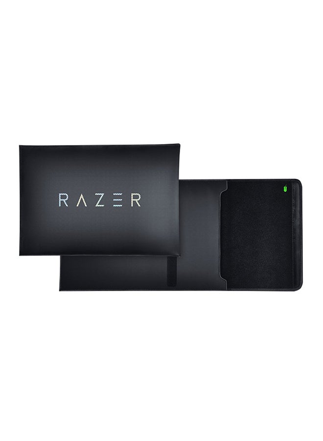 RAZER 15.6" Protective Laptop Sleeve: Scratch & Water-Resistant - Padded Interior Lining - Snag-Free Velcro - Flip-Out Mouse Mat - Classic Black, RC21-01580100-R3M1 - Image 2