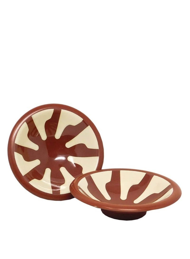 Plates for foul and hummus, 6 pieces. - Image 3