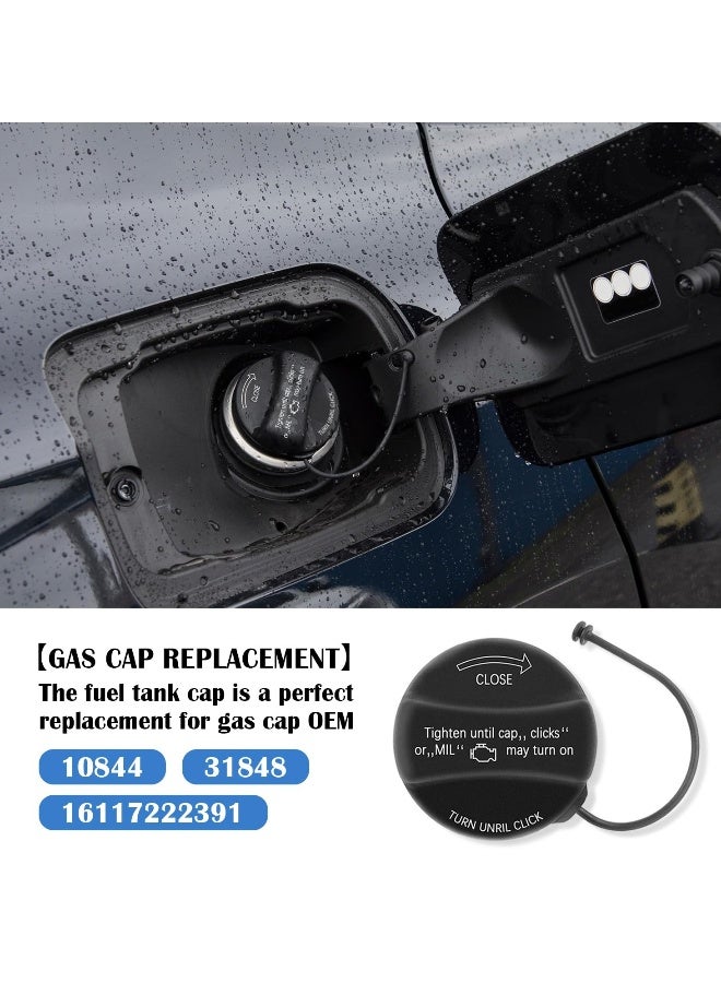 Fuel Tank Filler Cap,Gas Cap Compatible With BMW E39 E46 E60 E90 E92-128i 320i 325i 328i 328xi 330i 330xi 335i 525i 528i 530i 535i 750i X1 X3 X5 Z4 M3 Mini Cooper, Replace 16117222391, 10844, 31848 - Image 4