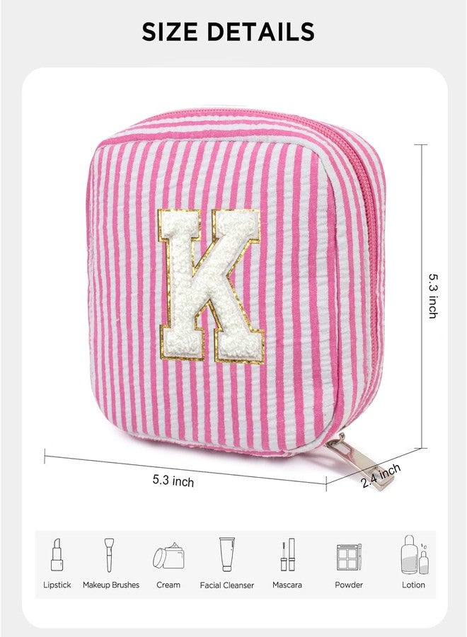 LETGO Gifts for Girls Teen Girl - Pink Preppy Makeup Bag Best Friend Birthday Gifts Teacher Gifts for Women Wedding Gifts Bridesmaid Gifts Daughter Teacher Wife Gifts Teen Girl Gifts, Pink, K - Image 2