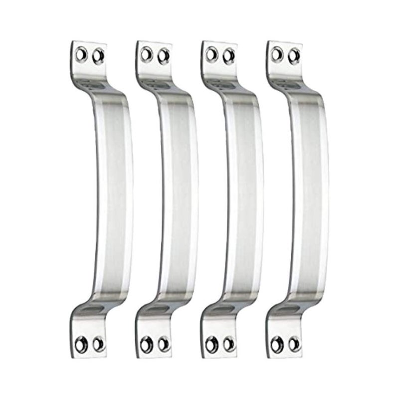 مقبض باب ونافذة من الفولاذ المقاوم للصدأ GAIYERA - مزخرف بزاوية - 6 إنش عبوة من 4 قطع