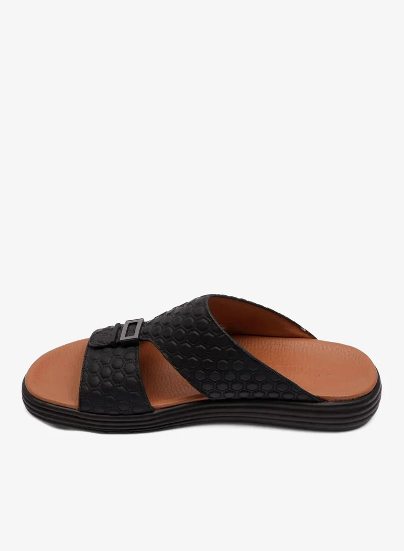 Comfort Plus  COMFORT PLUS STYLISH MENS ARABIC TRIMS SANDALS BLACK for Men | Best Price UAE