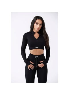 Ribbed Seamless 2-Piece Women's Workout Set | Long Sleeve Crop Top & High-Waist Leggings | Gym & Fitness Tracksuit for Yoga, Running, and Activewear | Comfortable & Stylish Sportswear for Women - pzsku/Z874123BBE4AC158C1C42Z/45/_/1735754475/6f31bb36-aa49-4c41-ac74-db69e7a7f627