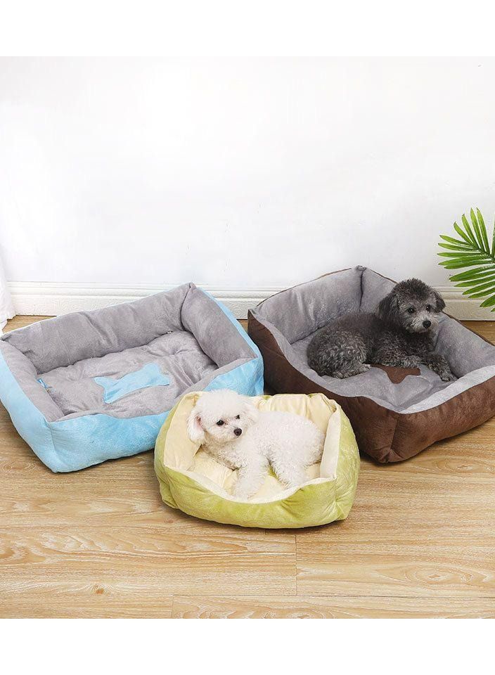 Sofa Cats Bed  Non Slip Bottom Soft Pet Lounger   (Blue ) - Image 2