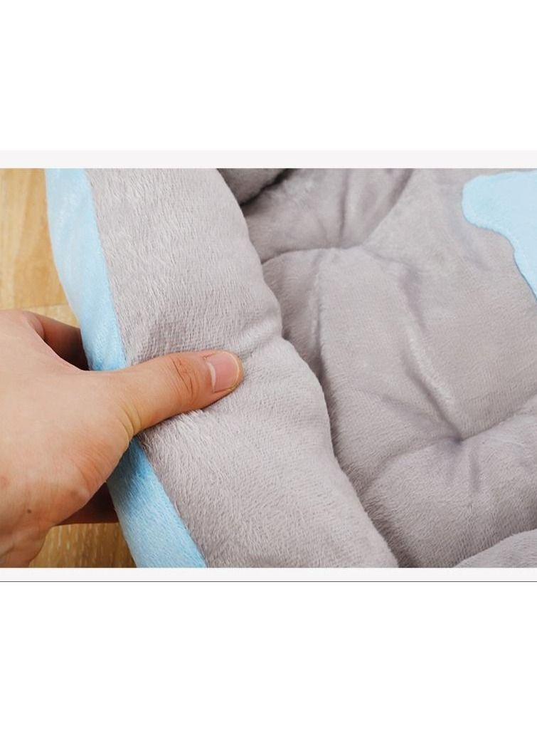 Sofa Cats Bed  Non Slip Bottom Soft Pet Lounger   (Blue ) - Image 3