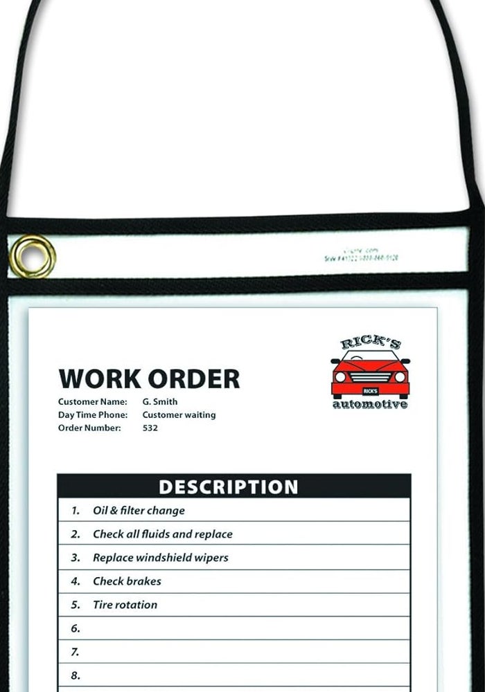 C-Line 1-Pocket Shop Ticket Holder with Black Stitching, 75-Sheet Capacity, 9 x 12 Inches, 15-Pack - Image 3