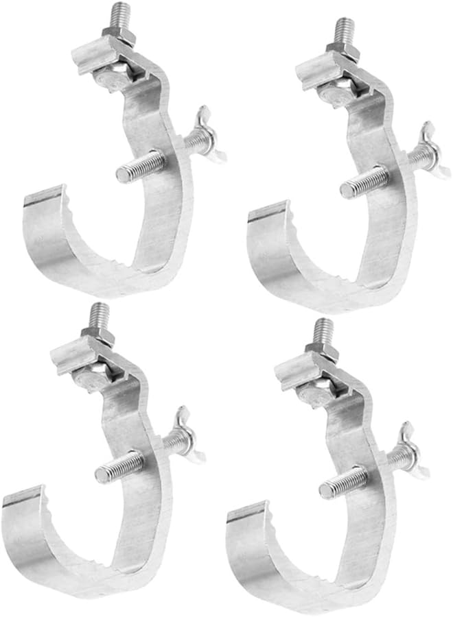 4 Pcs Heavy Duty Stage Light Clamps for Truss Easy to Install Support Poles for Theaters Studios Events - Image 1