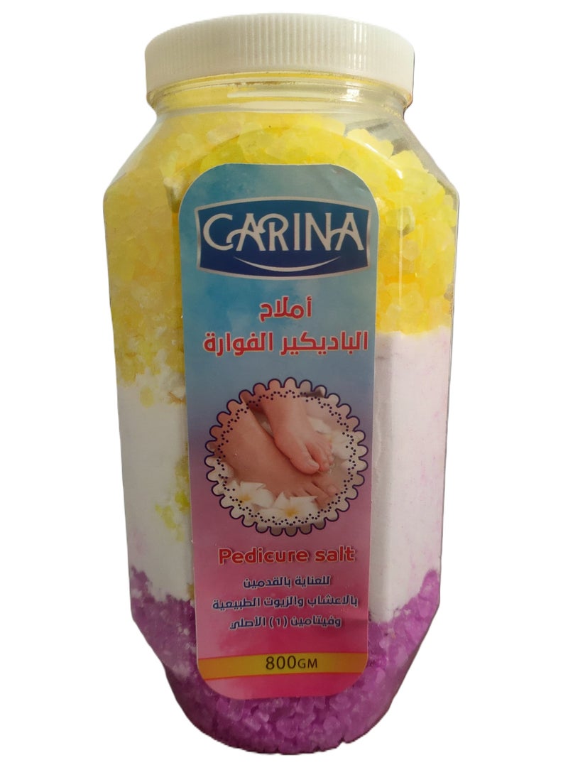 Effervescent pedicure salts to remove dead skin and lighten feet 800g