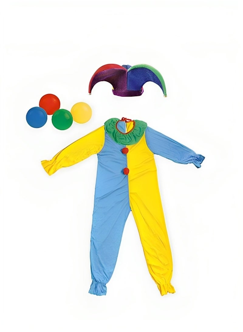 Donia Children's fancy dress clown costume with ball  - Image 2