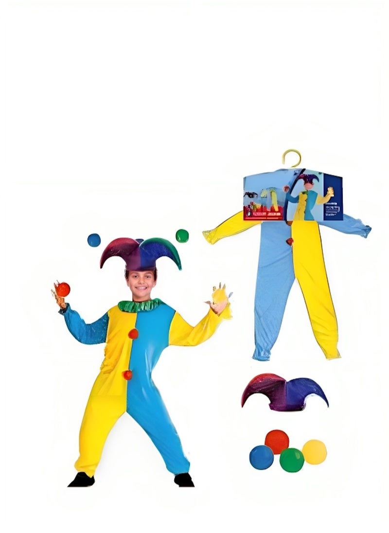 Donia Children's fancy dress clown costume with ball  - Image 3