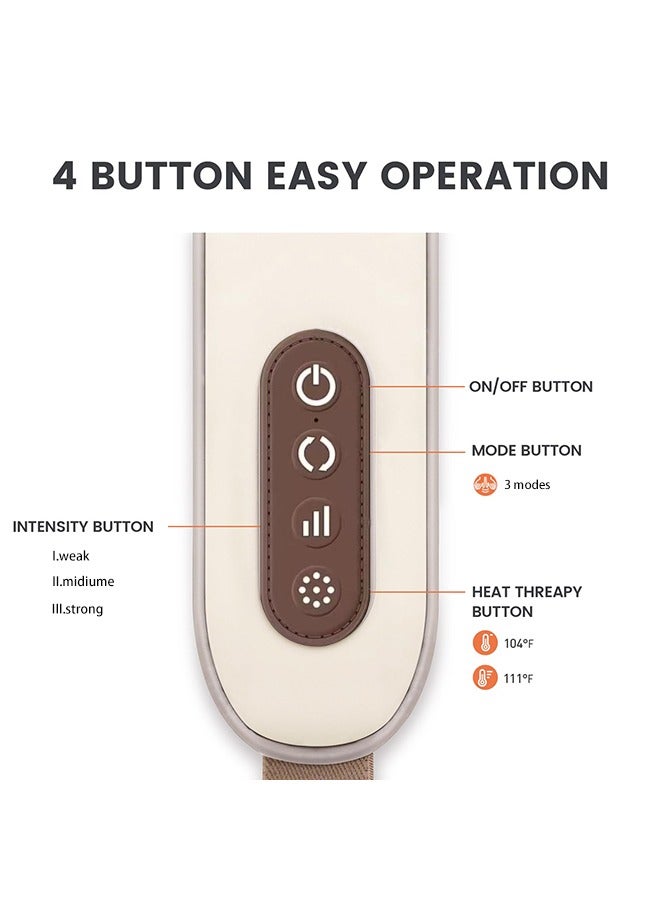 إسكدنيا مدلك الرقبة مع التسخين، مدلك لاسلكي للأنسجة العميقة بتقنية العجن الخبيرة 5D، وسادة تدليك شياتسو للرقبة والكتفين لتخفيف آلام الرقبة، الظهر والساقين، هدية للرجال والنساء والأمهات والآباء - Image 4