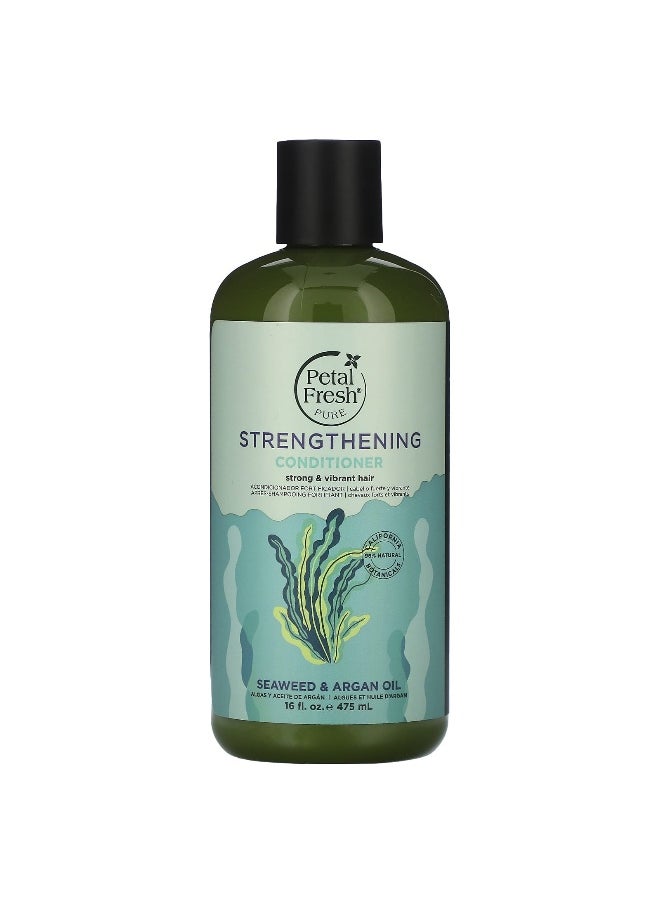 Petal fresh Petal Fresh, Strengthening Conditioner, Seaweed & Argan Oil, 16 fl oz (475 ml)  - Image 1