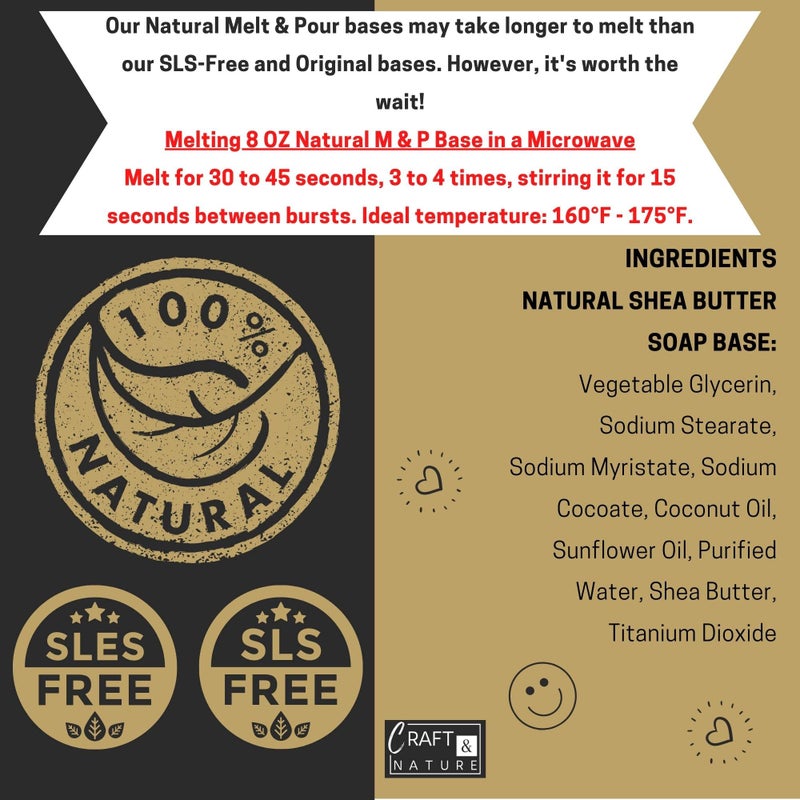 Craft & Nature 4 LB All Natural Shea Butter Moisturizing Glycerin Melt And Pour Soap Base for Soap Making - Image 5