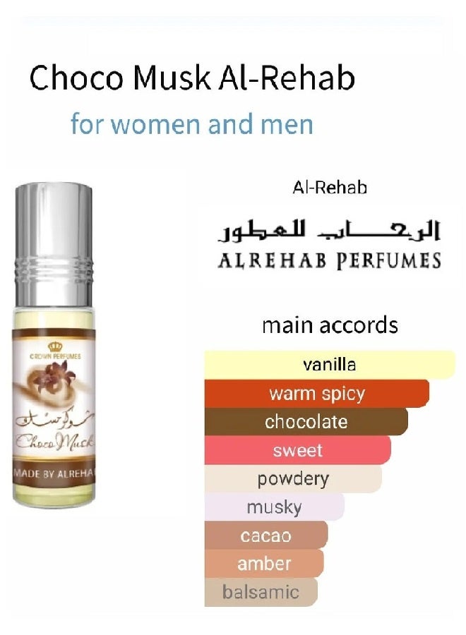 Alrehab Choco Musk Concentrated Perfume Oil - 6ml - Image 4