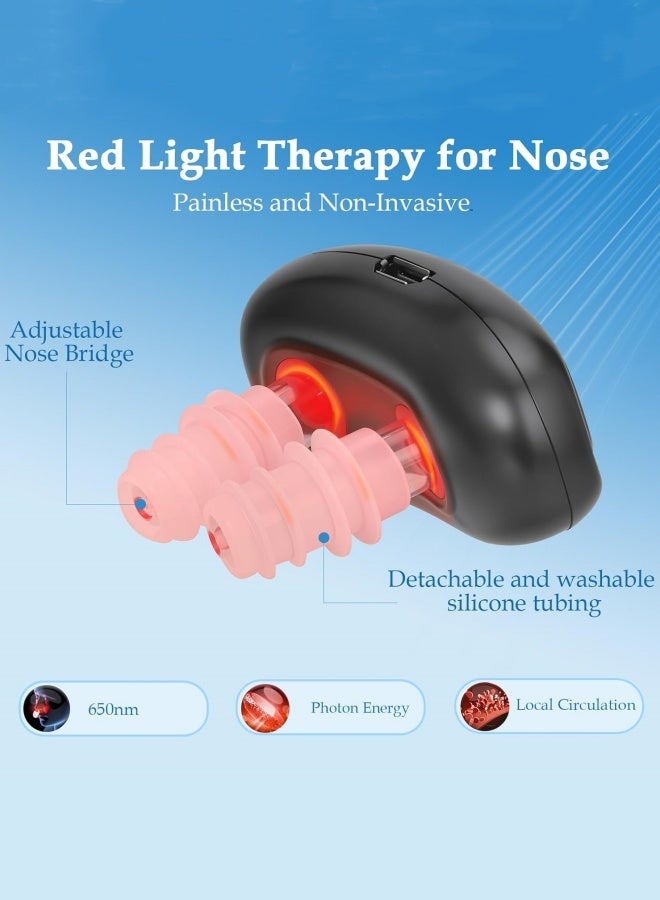 M MIAOYAN Infrared laser therapy nasal relief device for allergic chronic rhinitis, portable smart rhinitis relief device  - Image 5