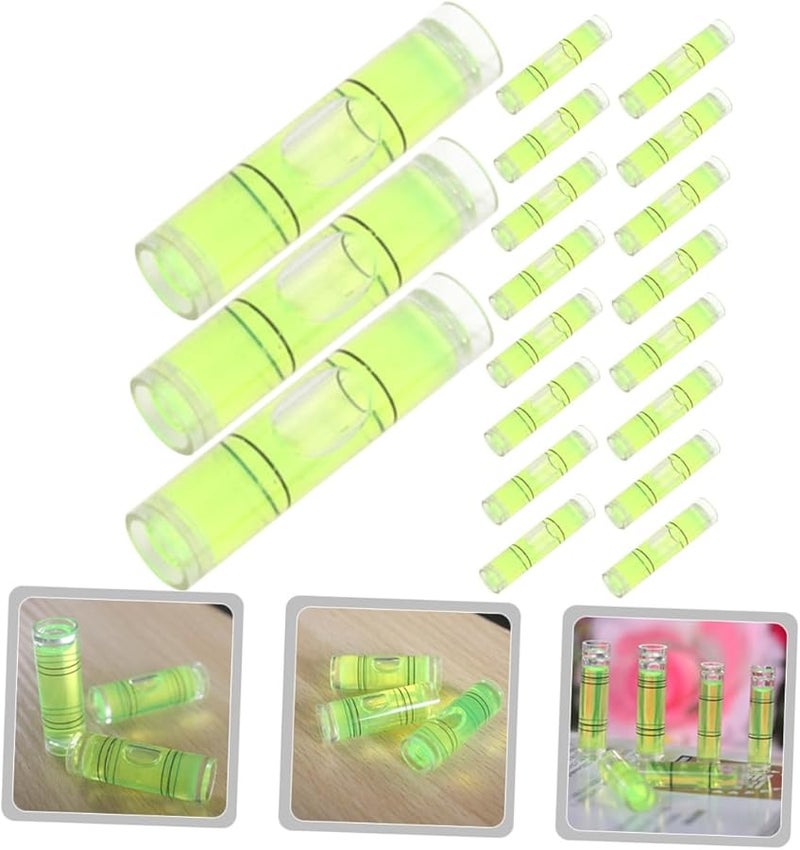 VALICLUD 100pcs High Hardness Bubble Level Vials Spirit Level Tool for Furniture Frames Tents Precision Levelling - Image 5