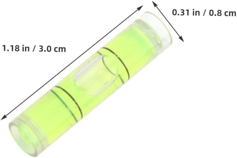 VALICLUD 100pcs High Hardness Bubble Level Vials Spirit Level Tool for Furniture Frames Tents Precision Levelling - Image 3