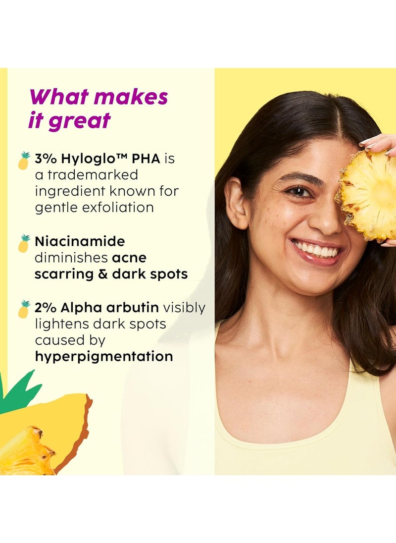 PLIX THE PLANT FIX - Pineapple De Pigmentation Regime with Pineapple Exfoliation Fruity Toner Pineapple Juicy Cleanser Pineapple Depigmentation Dewy Serum and Smoothie Moisturizer - Image 1