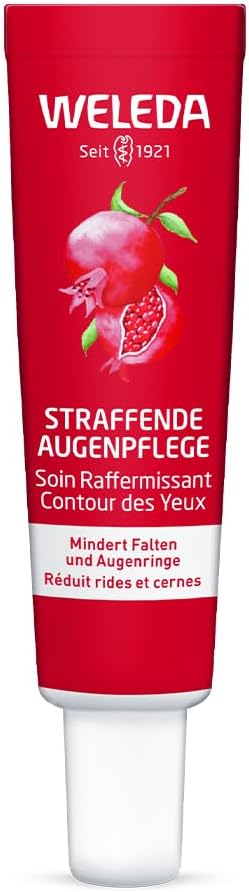 Weleda Firming Eye Cream with Pomegranate Maca Peptides Diminishes Dark Circles Puffiness Reduces Lines Wrinkles Fragrance Free Vegan 12ml