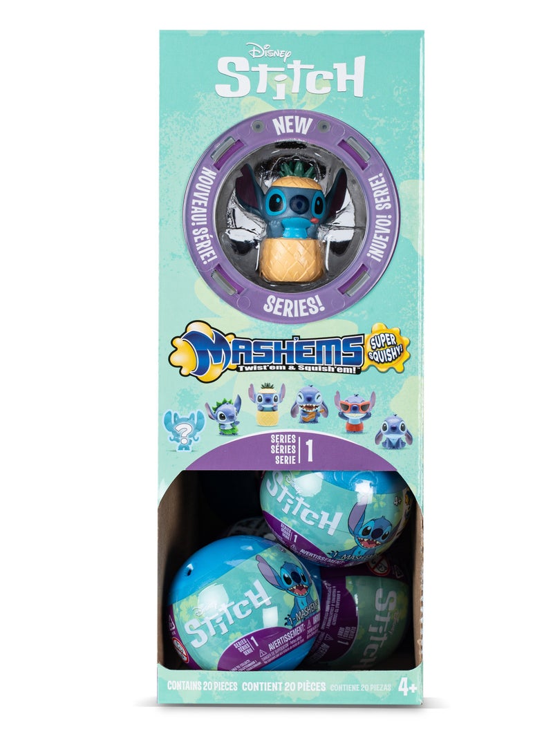 MASHEMS Mash’ems Disney Stitch Surprise Squishy Toy – Series 1 Capsule Ball (1 Piece Only) with Random Character | Collectible Stitch Squishy Dolls for Kids 4+ - Image 3