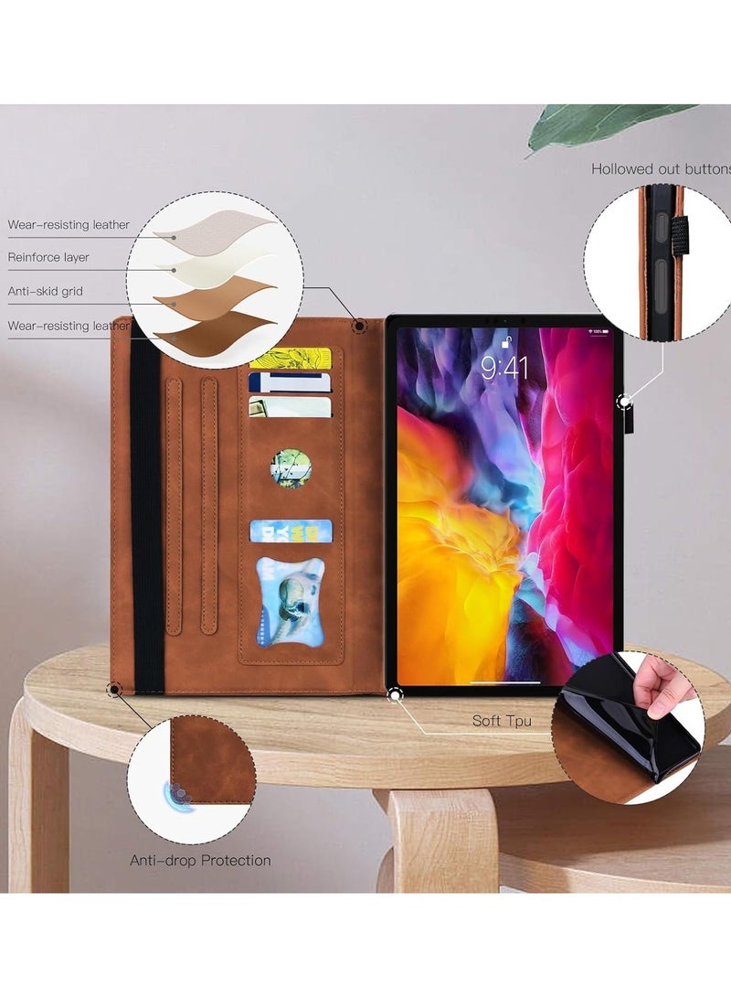 Case Compatible with Galaxy Tab S10 Ultra 14.6 inch (SM-X920/X926) 2024, Tab S10 Ultra Wallet Case, Smart Folio Slim Stand Book Cover with Stylus Holder - Image 4