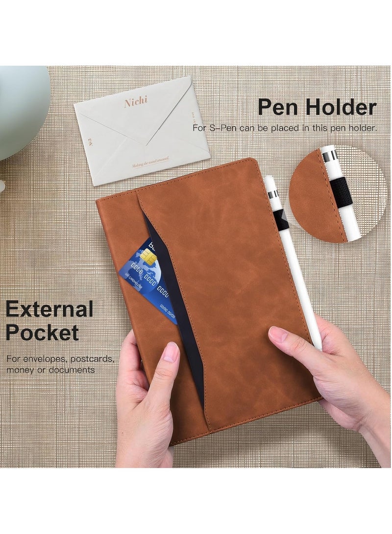 Case Compatible with Galaxy Tab S10 Ultra 14.6 inch (SM-X920/X926) 2024, Tab S10 Ultra Wallet Case, Smart Folio Slim Stand Book Cover with Stylus Holder - Image 2