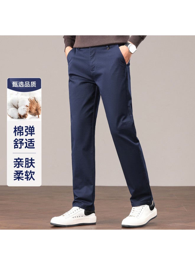 Fapai Men's Casual Pants Spring And Autumn Stretch Trousers Men's Business Straight Leg Slim Fit Men's Pants Men's Trousers - Image 2