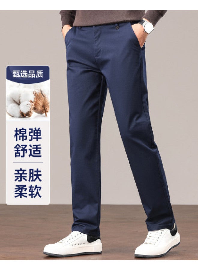Fapai Men's Casual Pants Spring And Autumn Stretch Trousers Men's Business Straight Leg Slim Fit Men's Pants Men's Trousers - Image 1