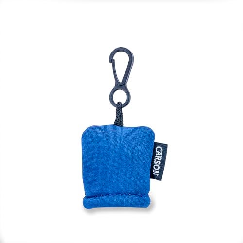 Carson Stuff-It Microfiber Lens Cloth Cleaning System for Eyeglasses, Smartphones, Tablets, Optics Lenses, Cameras and More, 6.25'' x 6.25'' - Blue (SN-40BUAM) - Image 2