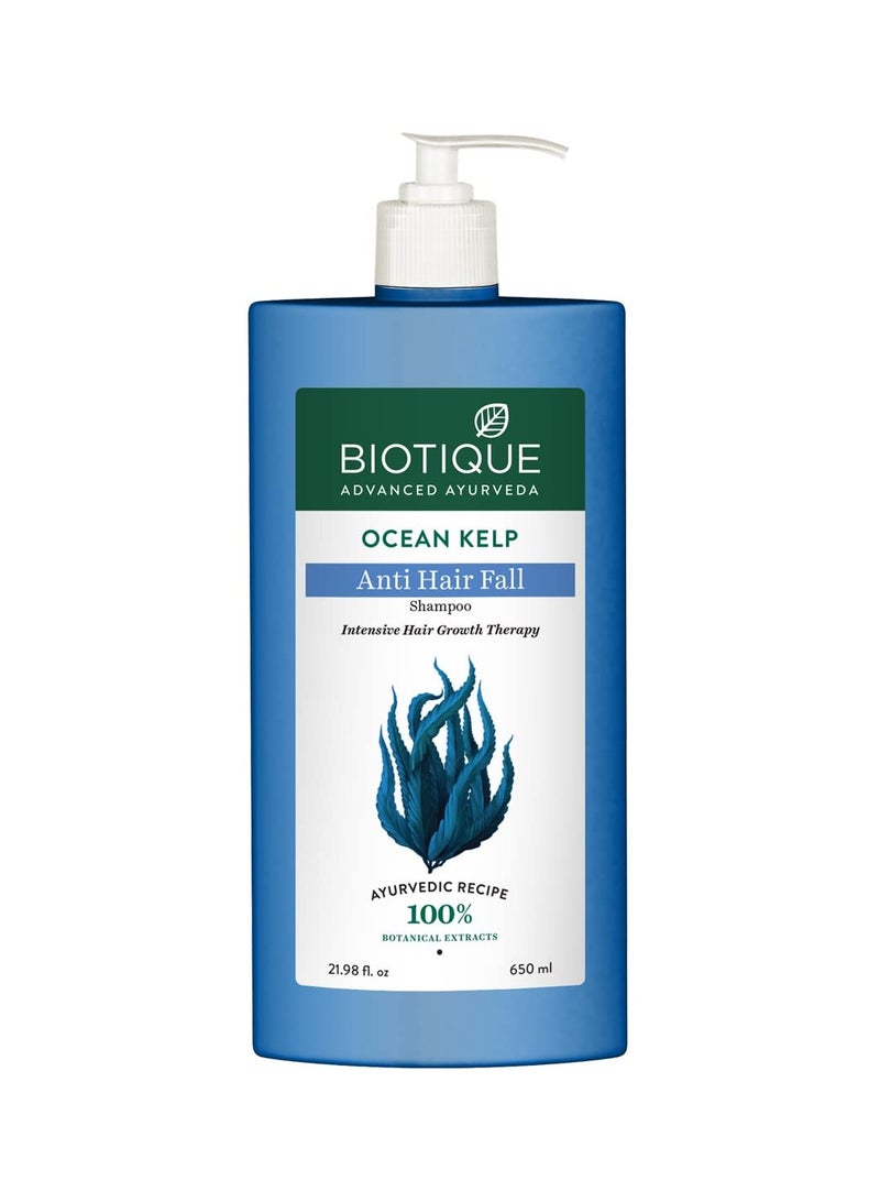Biotique Ocean Kelp Anti Hairfall Shampoo | Intensive Hair Growth Therapy| Anti Hairfall Shampoo that Maintains Shine |100% Botanical Extracts | Suitable for All Hair Types |650ml - Image 1