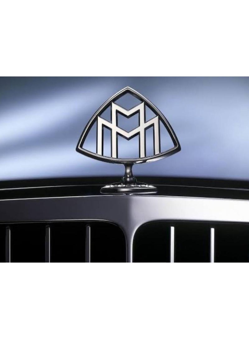 Mercedes-Benz Maybach Hood Emblem Ornament Badge Standing Star Edition Vehicle Hood Star Emblem for Mercedes Benz Front Hood Metal 3D Logo for Benz (Silver) - Image 4